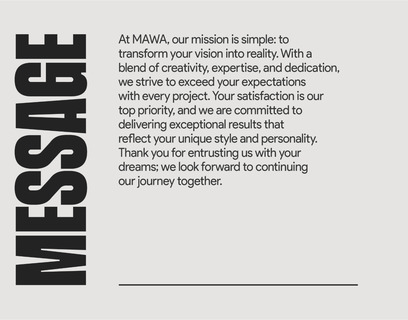 message by mawa designs
